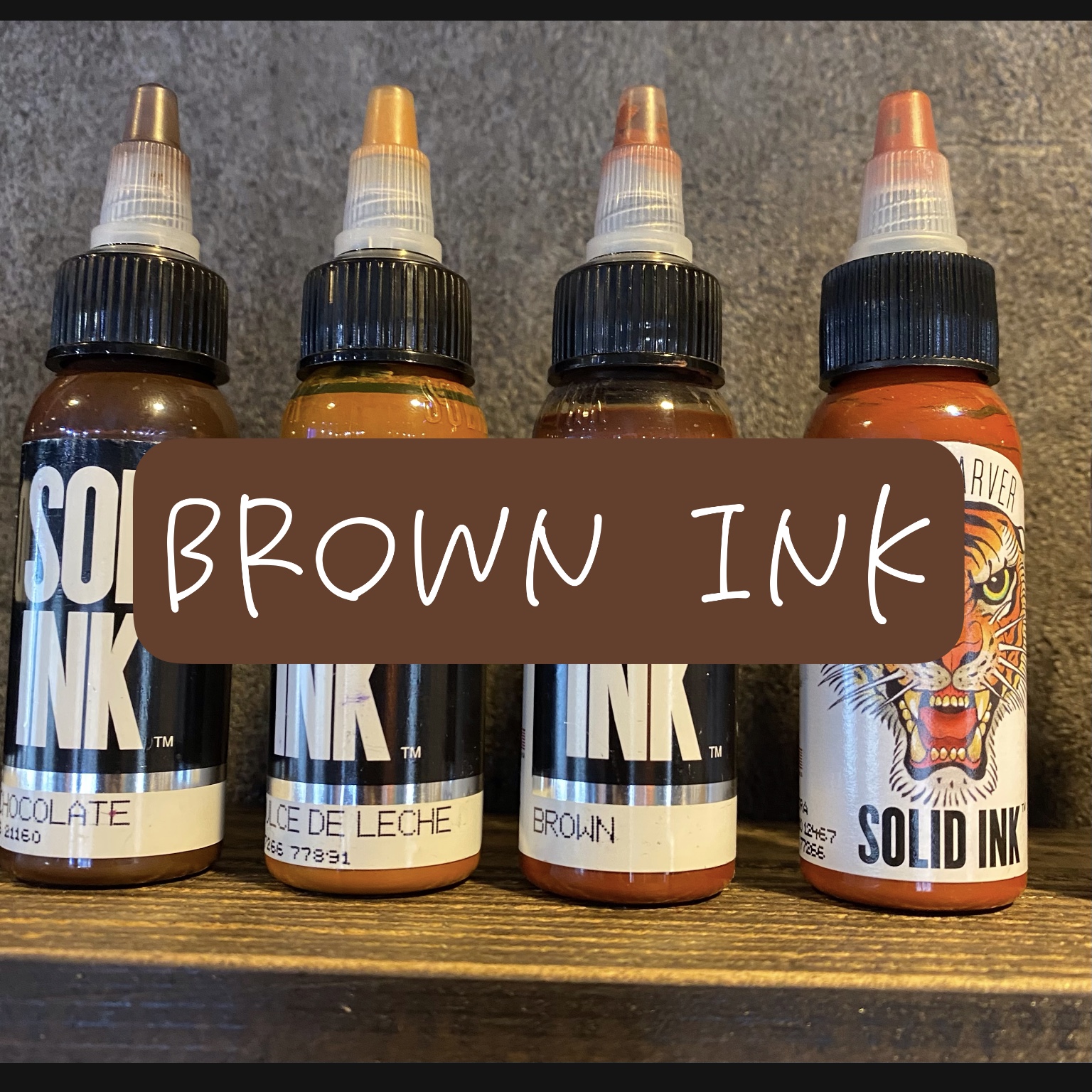 茶色インク-Brown ink-