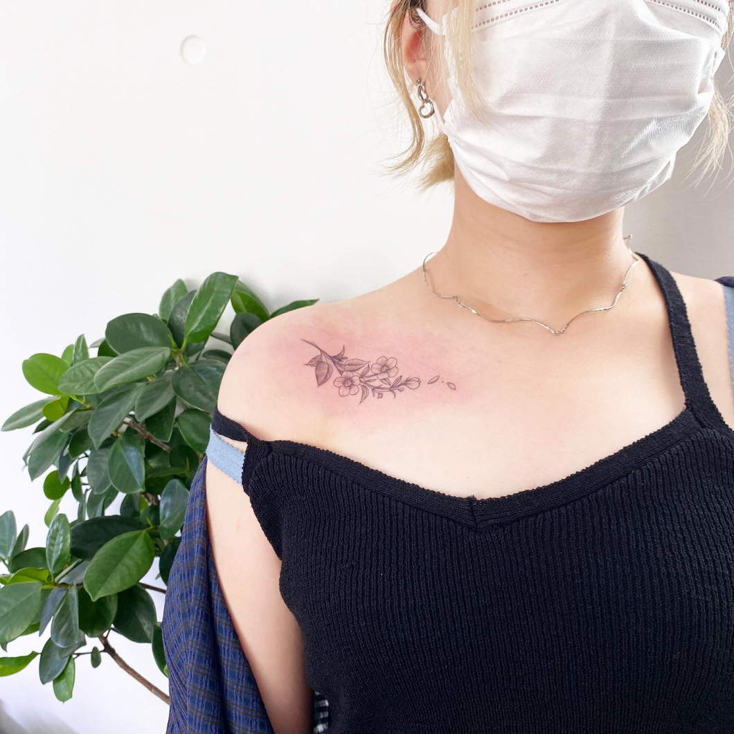 桜 フラワータトゥー