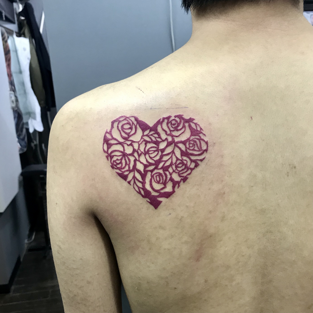 薔薇・ハート -rose・heart- タトゥー
