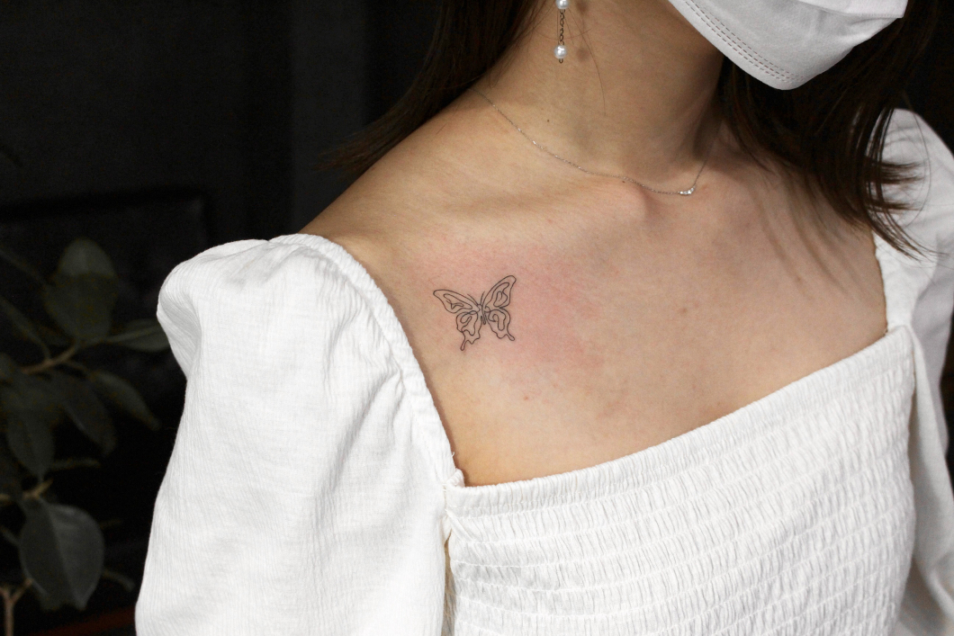 蝶々 -butterfly tattoo-　タトゥー