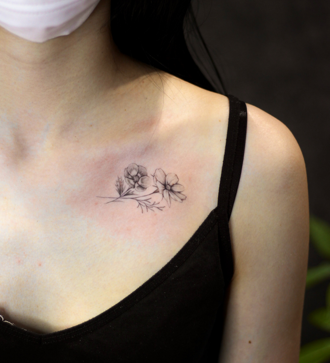 コスモス×アネモネ　−cosmos & anemone tattoo−