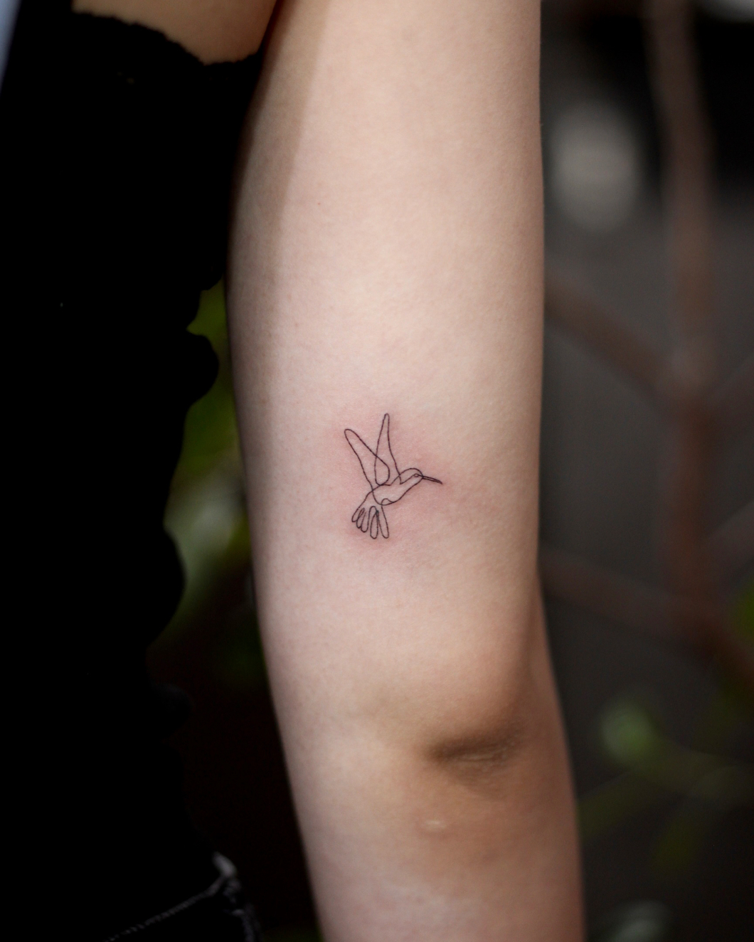鳥　−bird tattoo− line work
