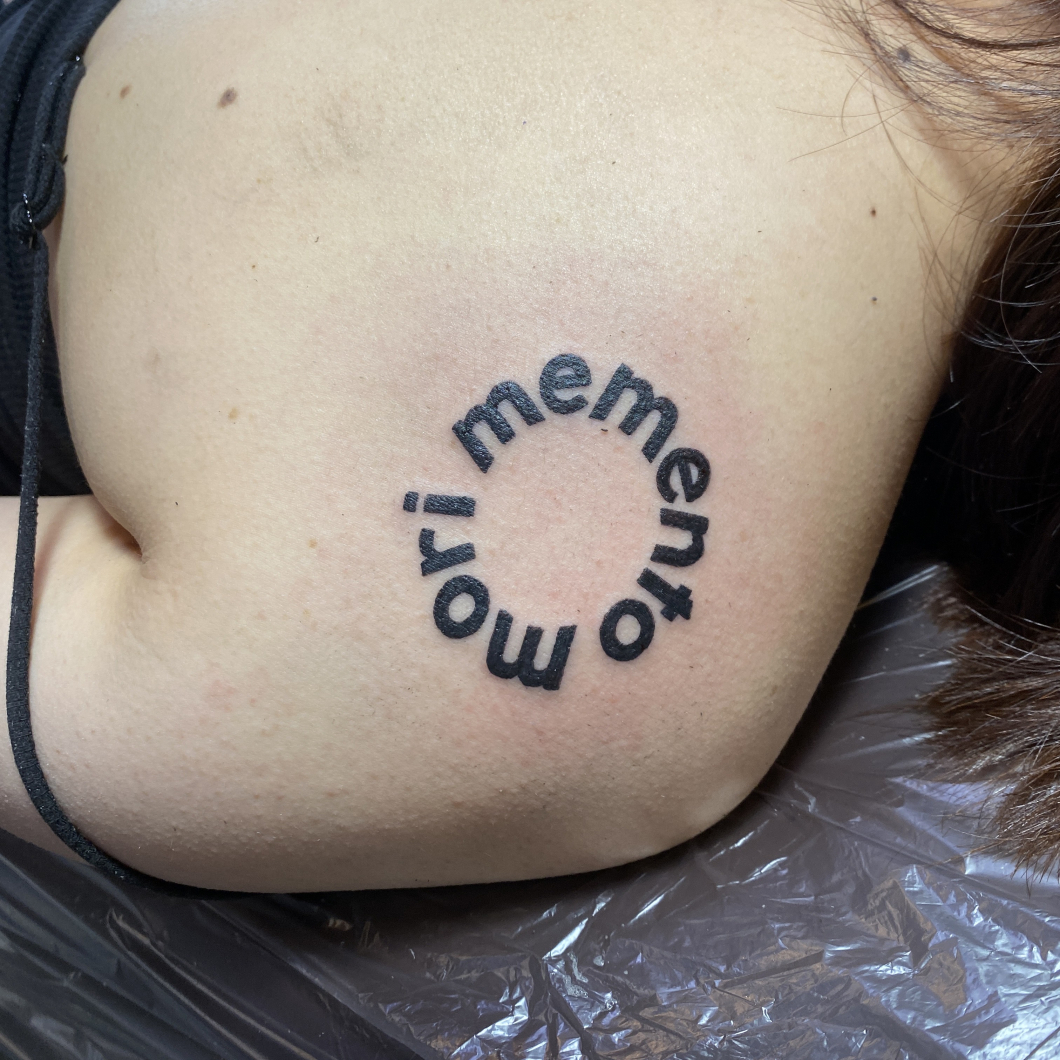 memento mori　−lettering tattoo−