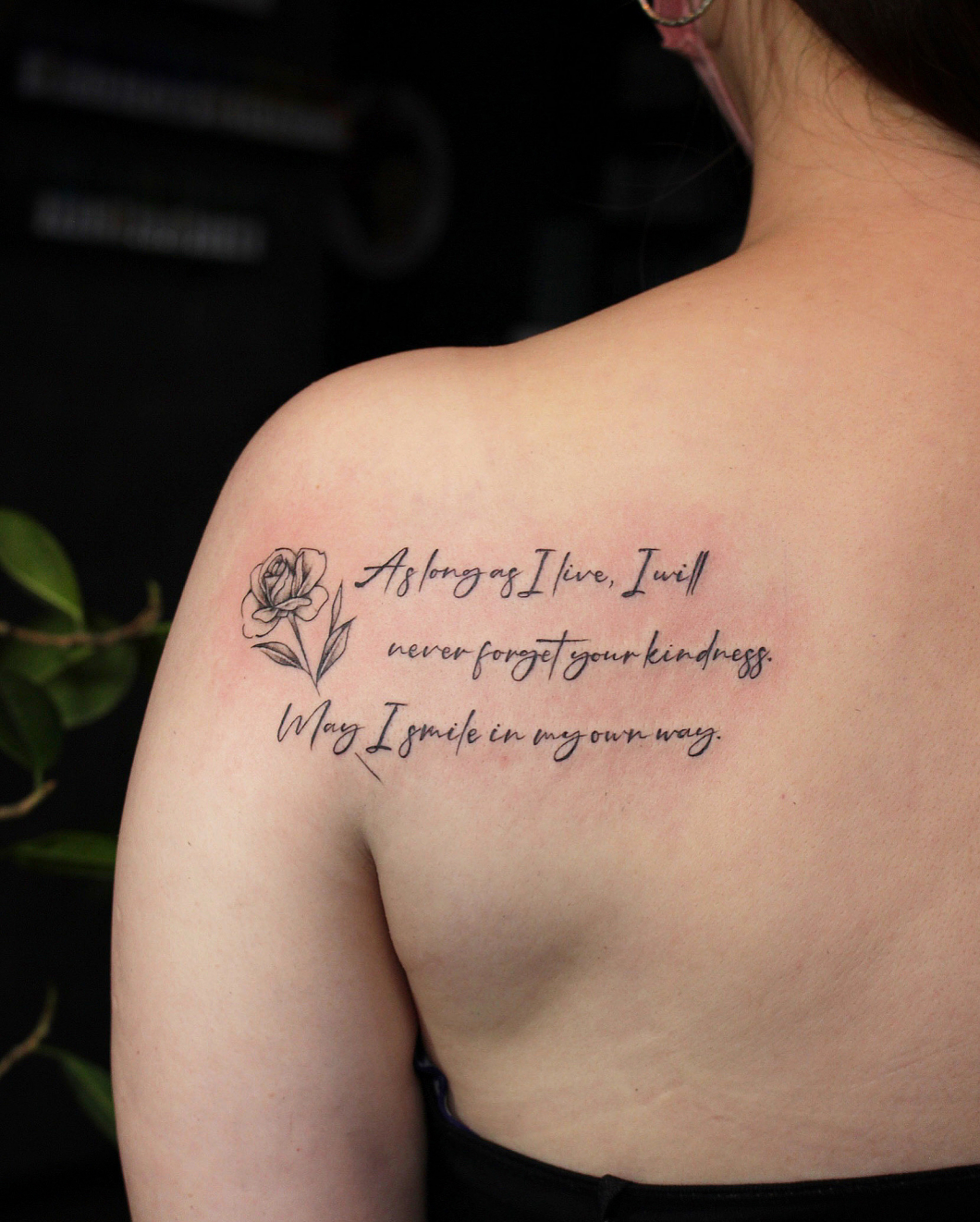レタリングと薔薇　−lettering tattoo × rose−