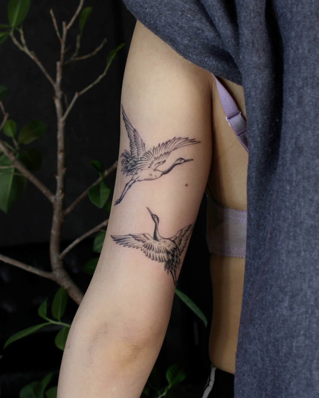 鶴　−crane tattooー