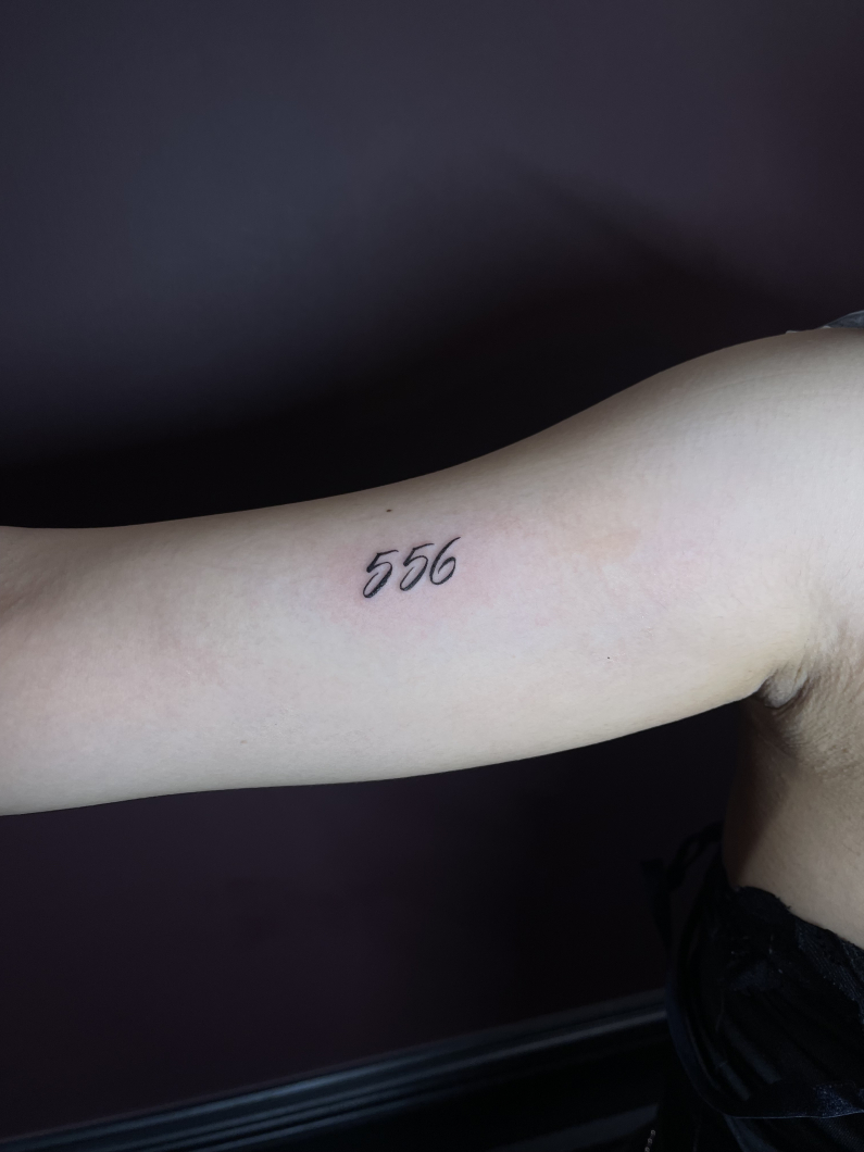 Numbering tattoo