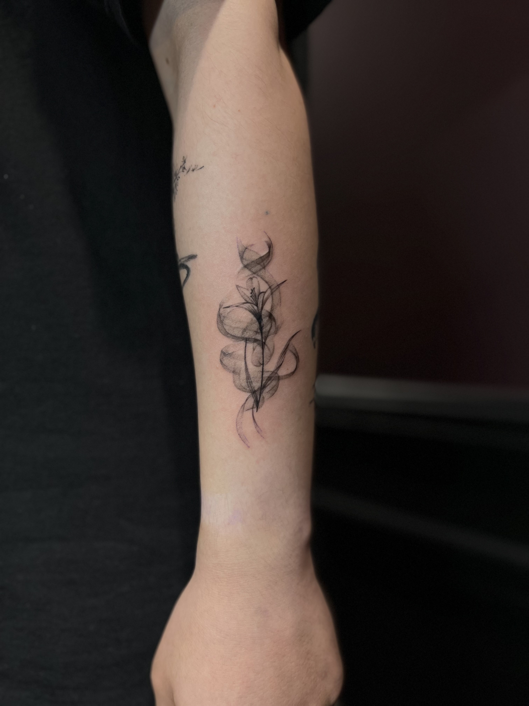 Lily × Smoke tattoo