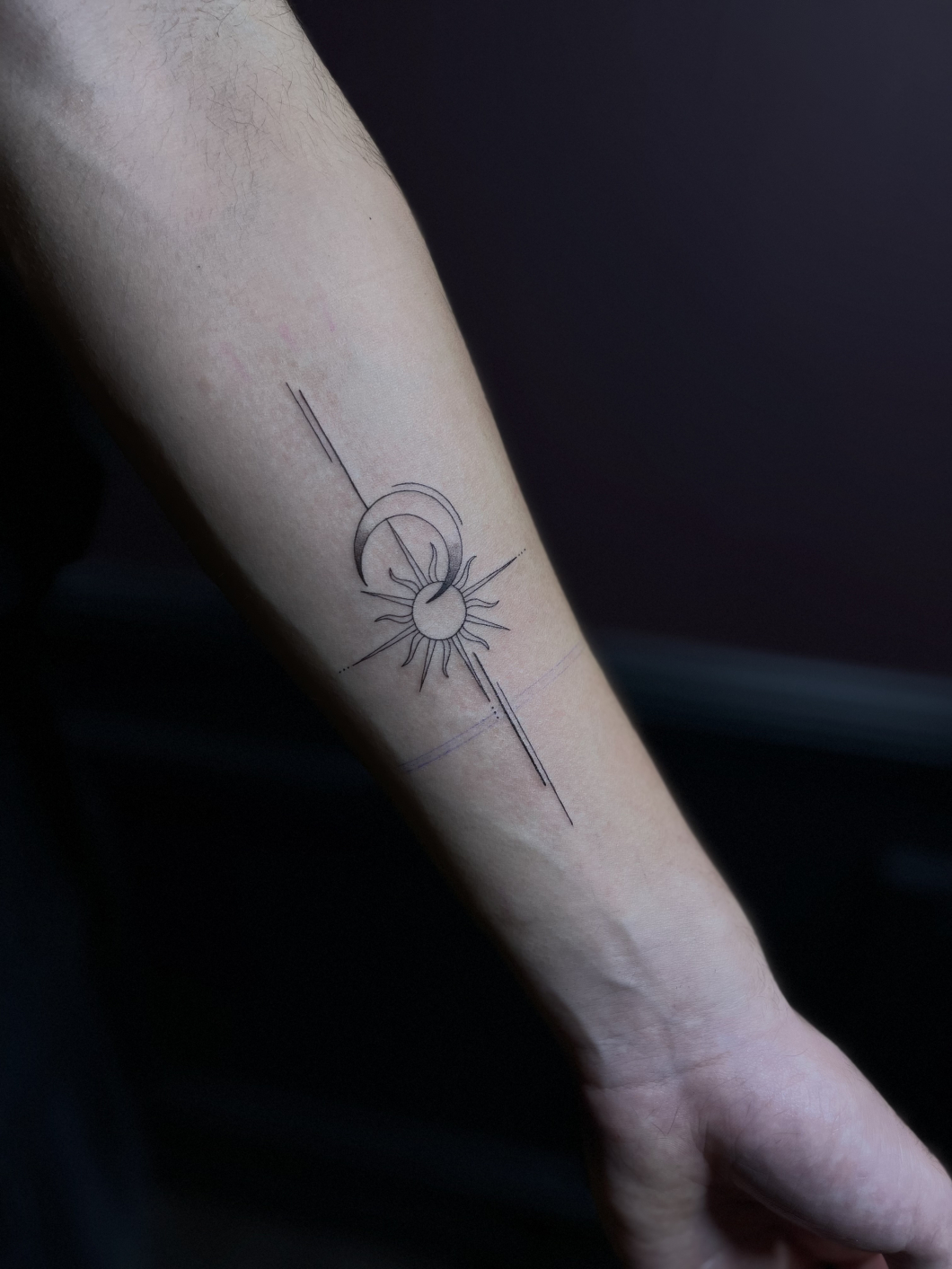 Sun × Moon tattoo