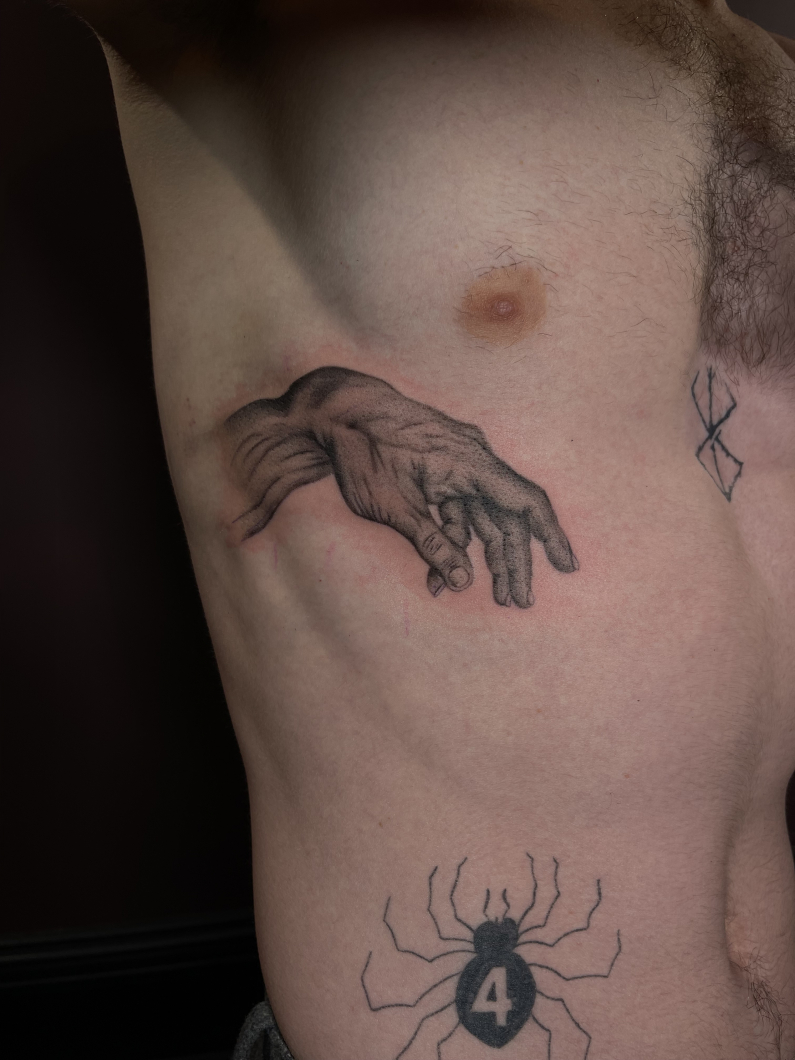 Creation of Adam （the  right hand of  God）