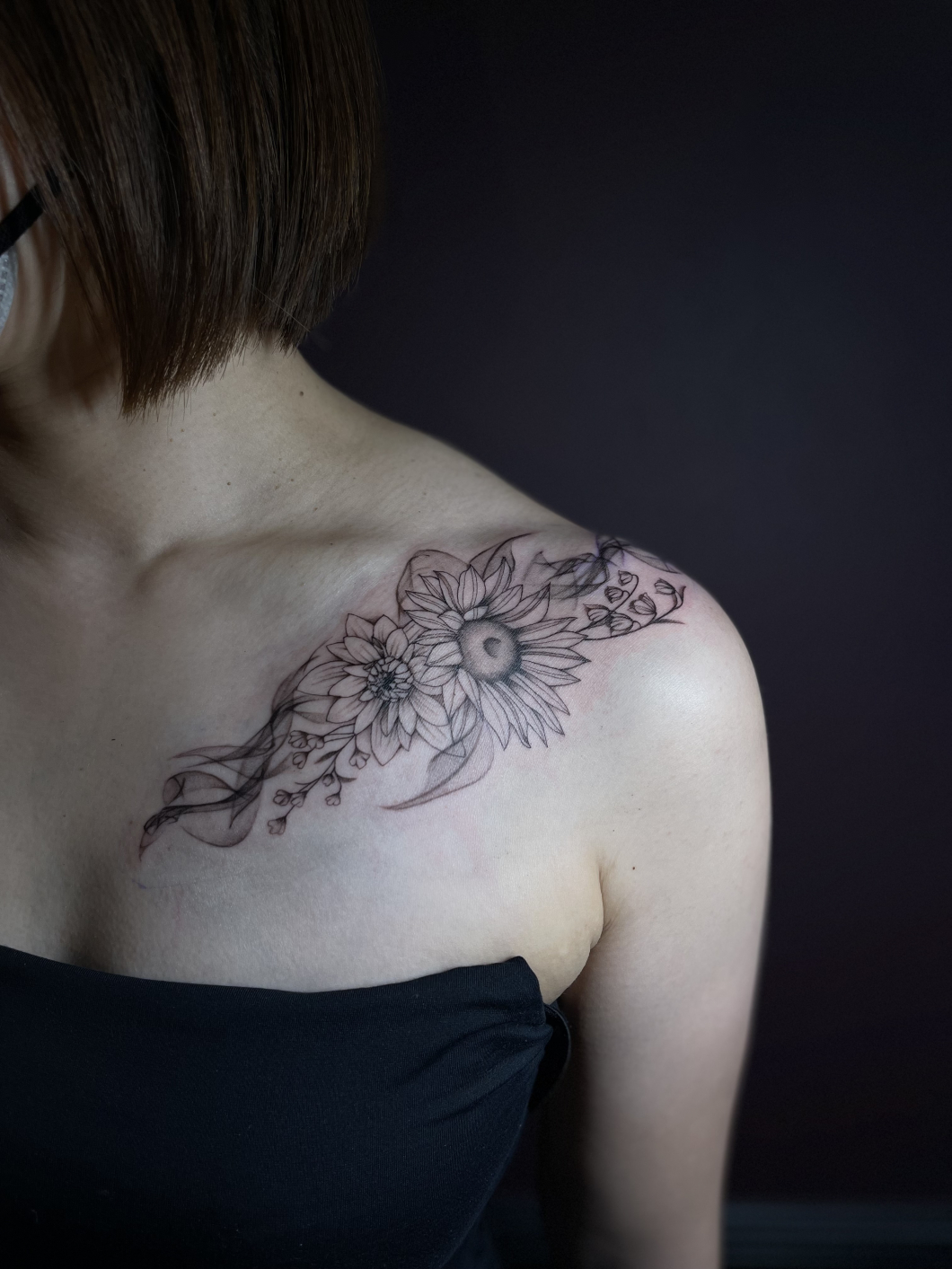 Smoke×Sunflower×Dahlia×Baby’s breath