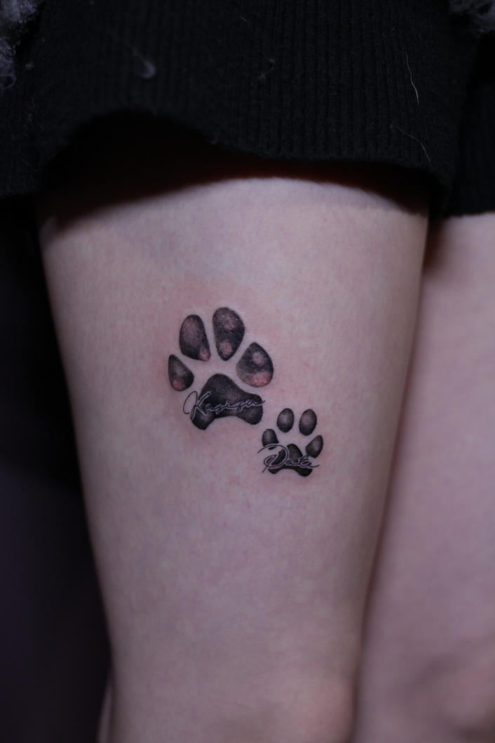 肉球　レタリング