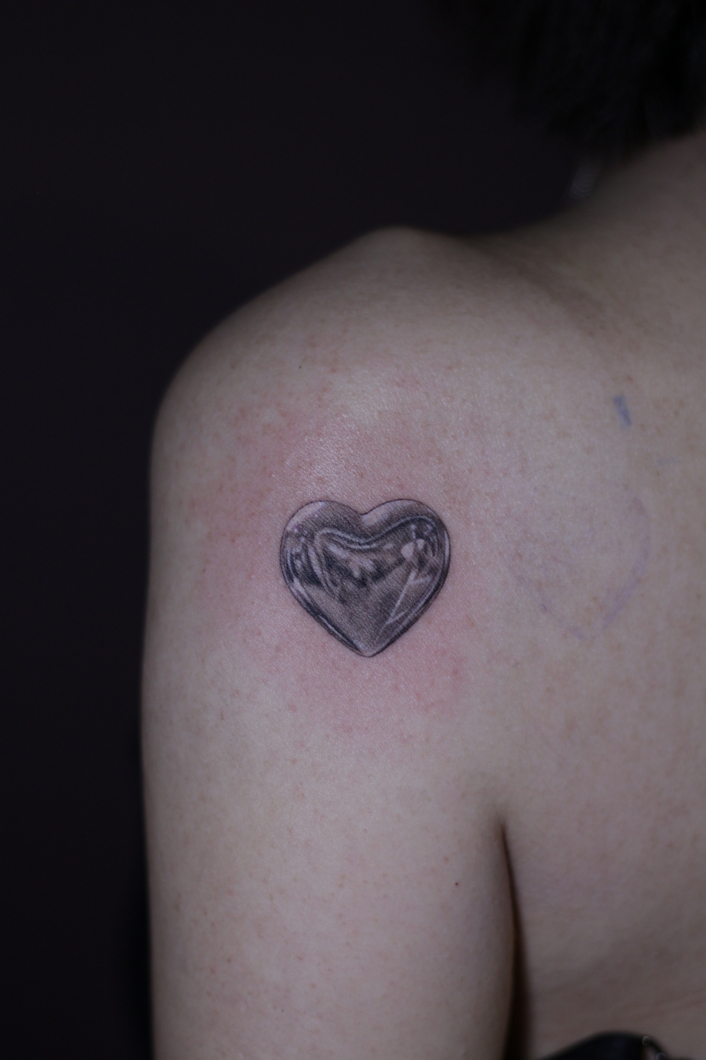 ハート　メタリック